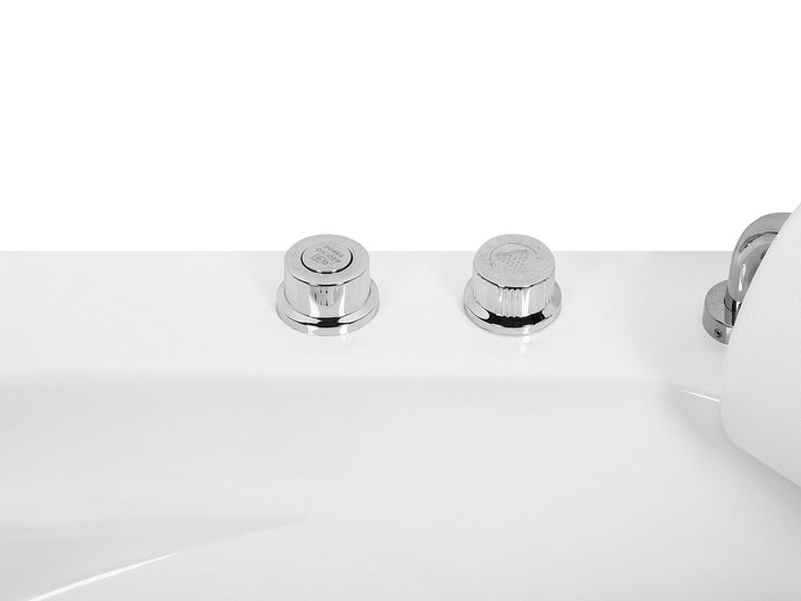 Whirlpool Bath with LED 2010 x 1500 mm White Mangle