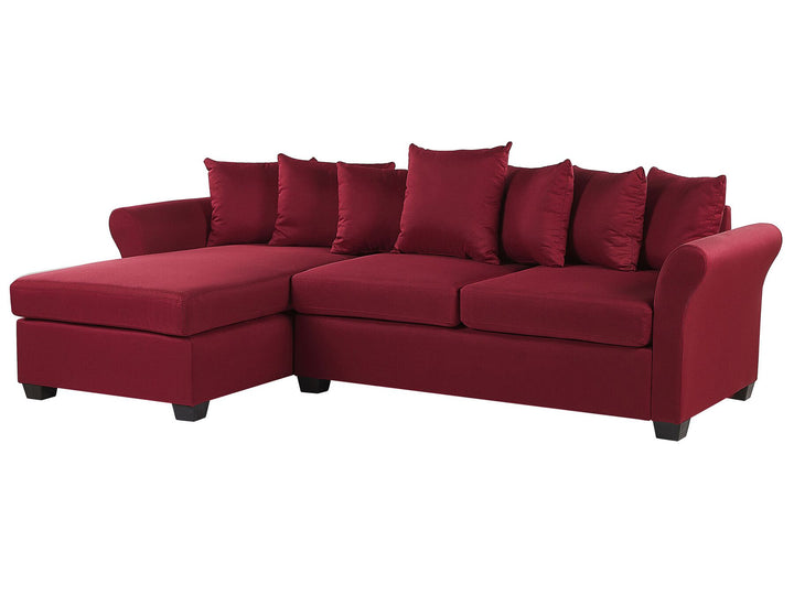 Vikna Right Hand Corner Sofa Dark Red