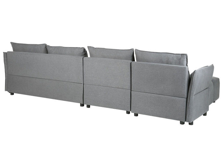 Tomra Right Hand Fabric Corner Sofa Dark Grey