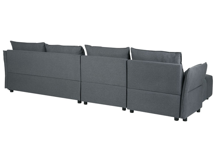 Tomra Right Hand Fabric Corner Sofa Graphite Grey
