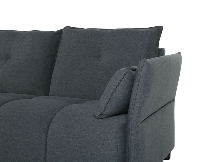 Tomra Right Hand Fabric Corner Sofa Graphite Grey