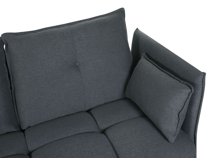 Tomra Right Hand Fabric Corner Sofa Graphite Grey