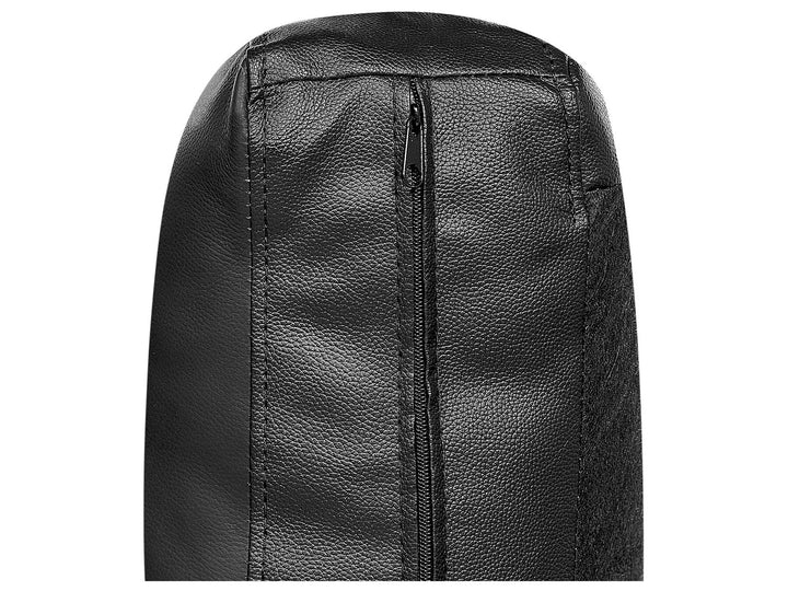 Stockholm II Right Hand Corner Leather Sofa Black