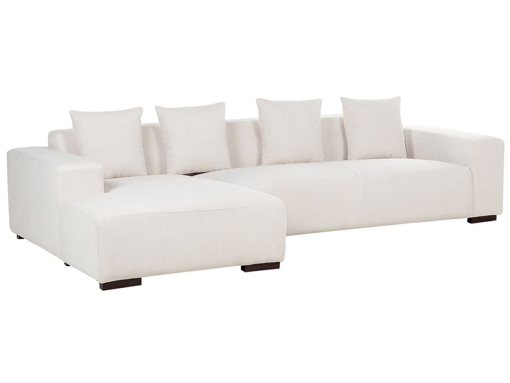 Lungo Right Hand Jumbo Cord Corner Sofa Off-White