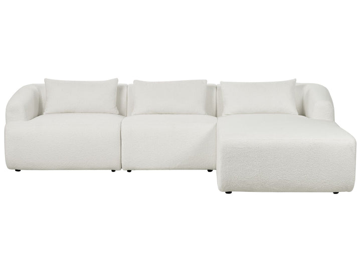 Svansele Left Hand Boucle Corner Sofa White