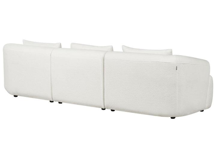 Svansele Left Hand Boucle Corner Sofa White