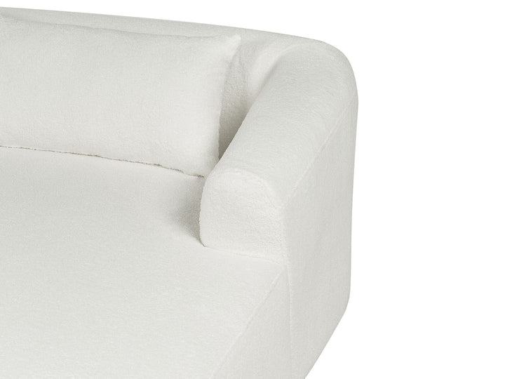 Svansele Left Hand Boucle Corner Sofa White