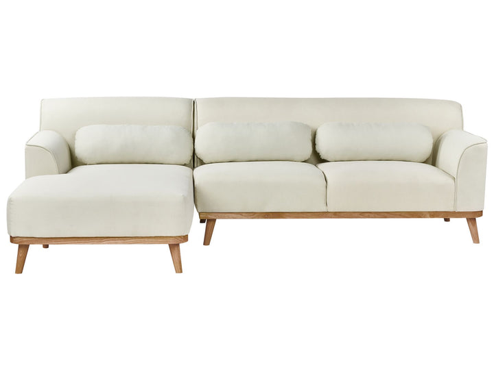 Simos Right Hand Fabric Corner Sofa Off-White
