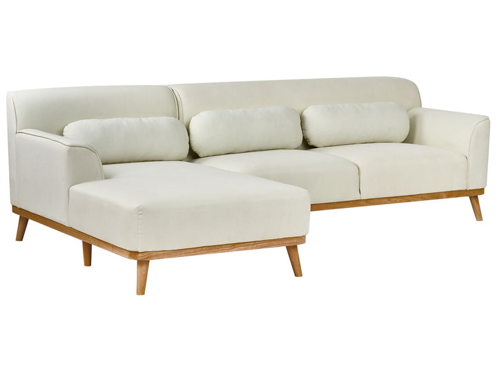 Simos Right Hand Fabric Corner Sofa Off-White