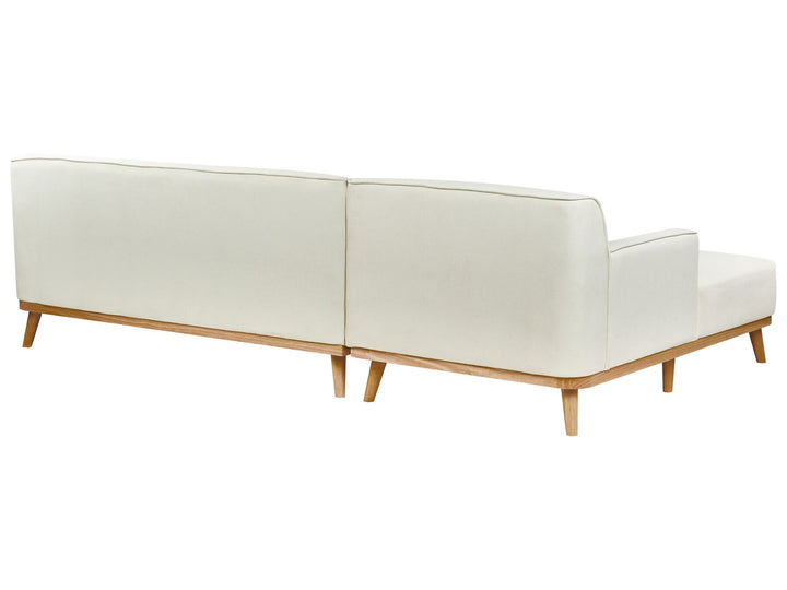 Simos Right Hand Fabric Corner Sofa Off-White