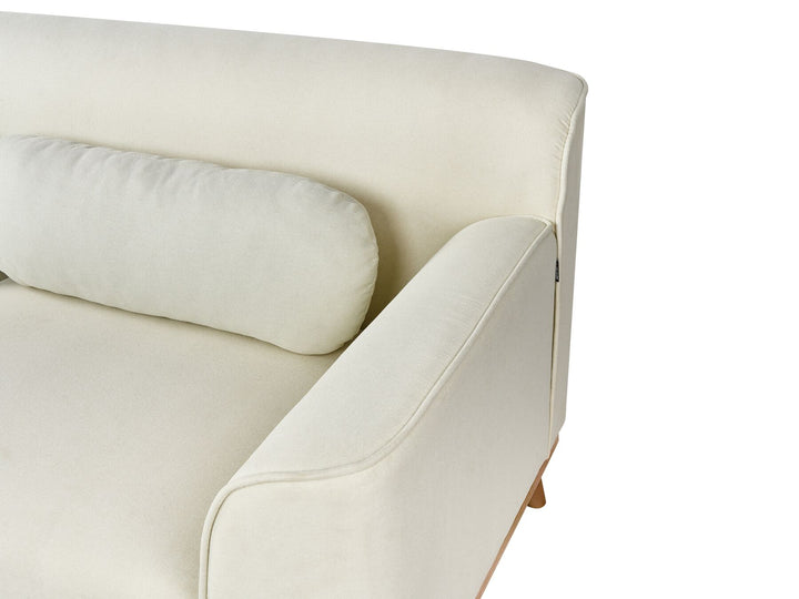 Simos Right Hand Fabric Corner Sofa Off-White