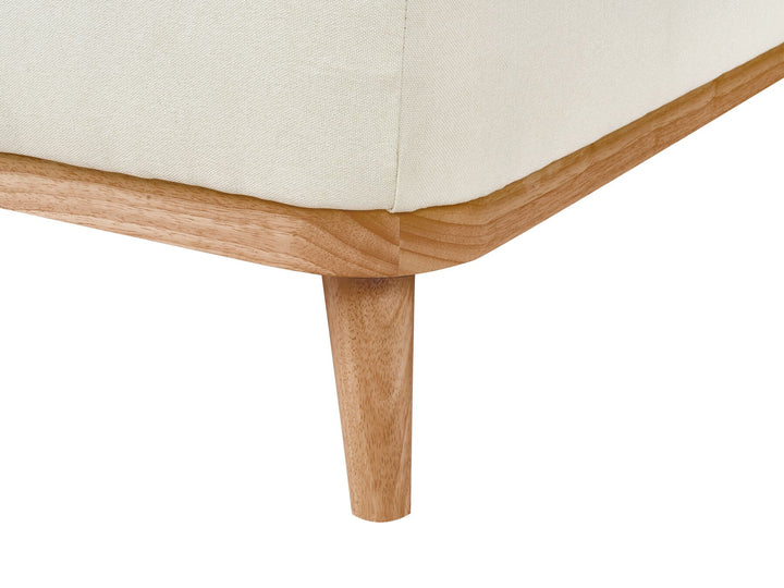 Simos Right Hand Fabric Corner Sofa Off-White