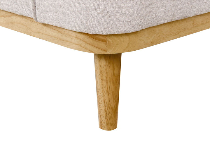 Simos Right Hand Fabric Corner Sofa Light Grey