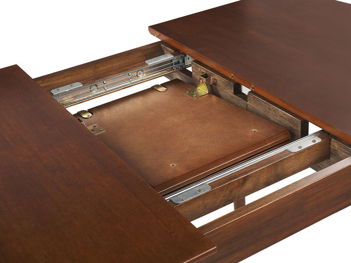 Extending Dining Table Dark Wood Comona
