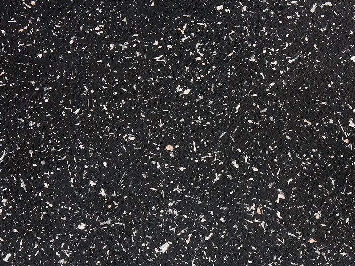 Saltash Round Coffee Table Black Terrazzo Effect