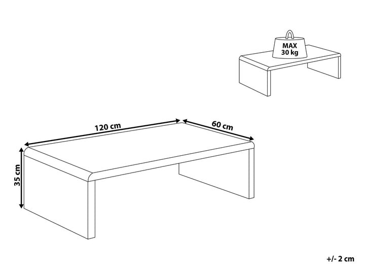 Jeslee Coffee Table White