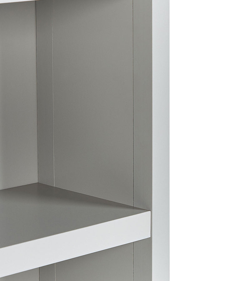 4 Tier Bookcase 180 cm Light Grey Jazmyne