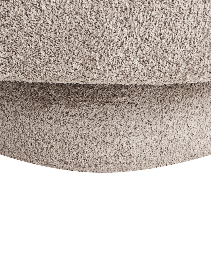 Swivel Armchair Boucle Taupe Martha