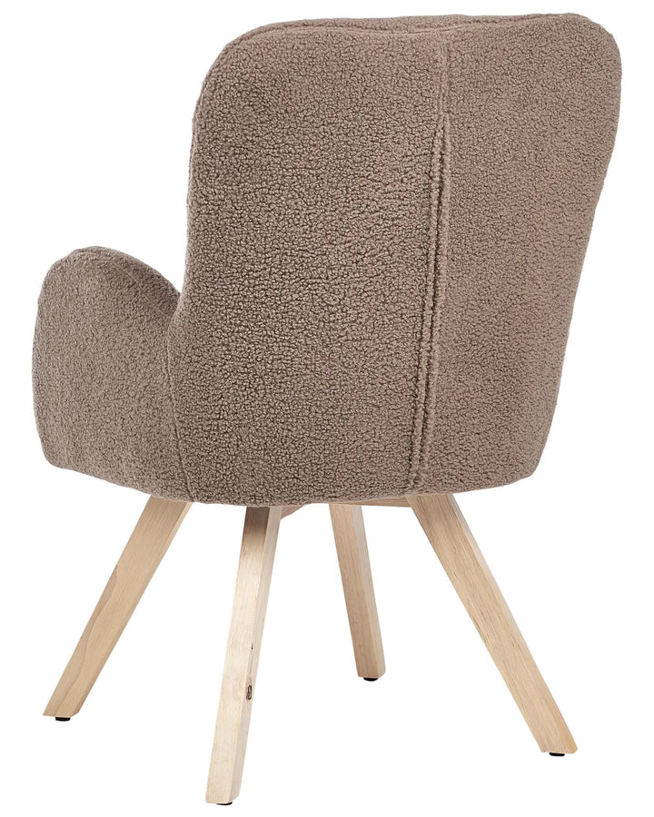 Armchair Boucle Brown Katherline