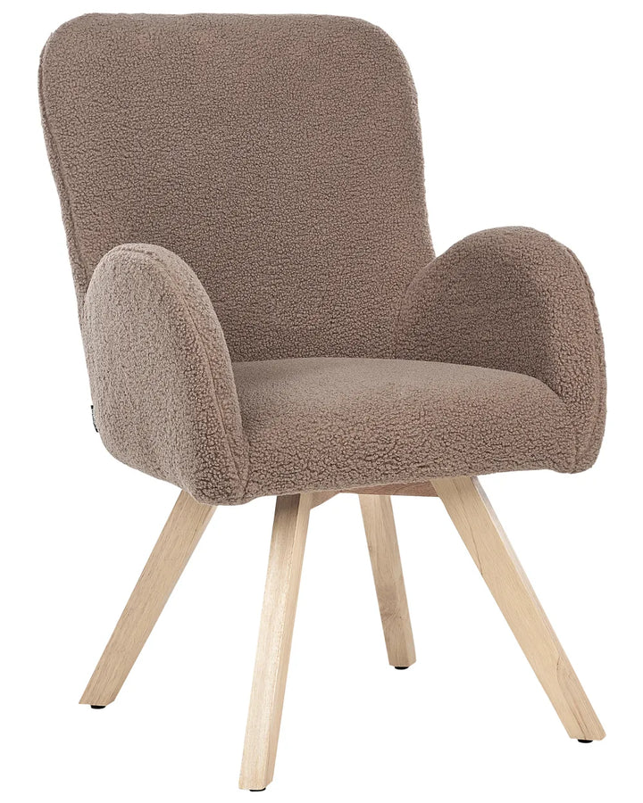 Armchair Boucle Brown Katherline