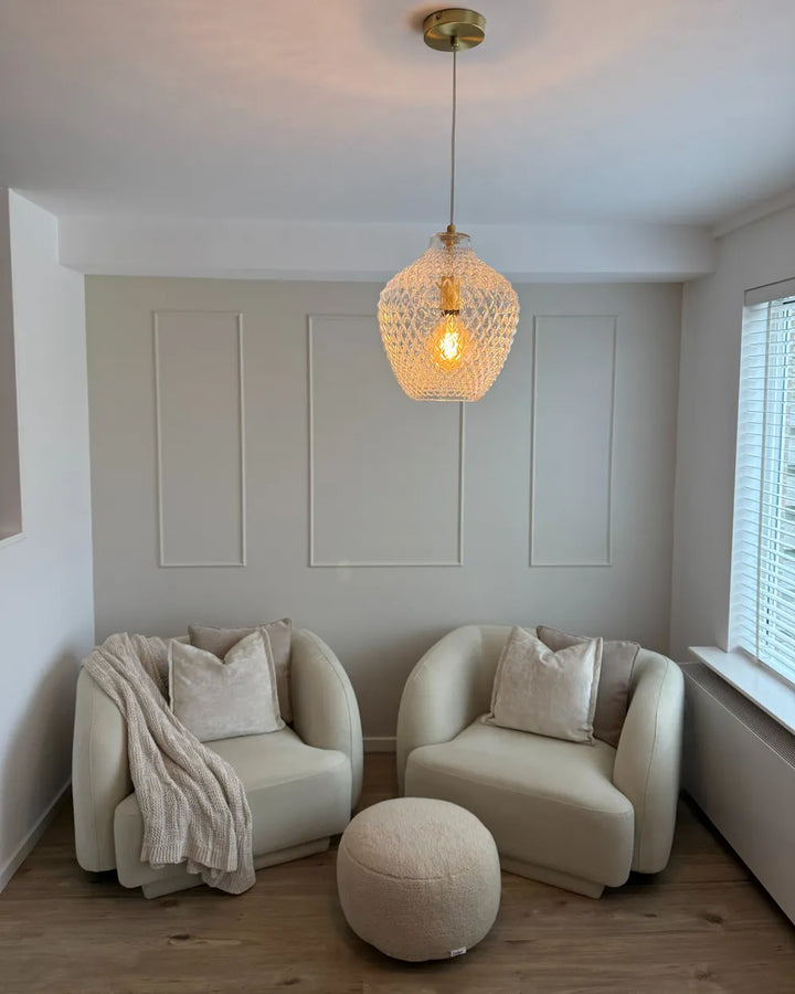 Armchair Fabric Light Beige Atalyia