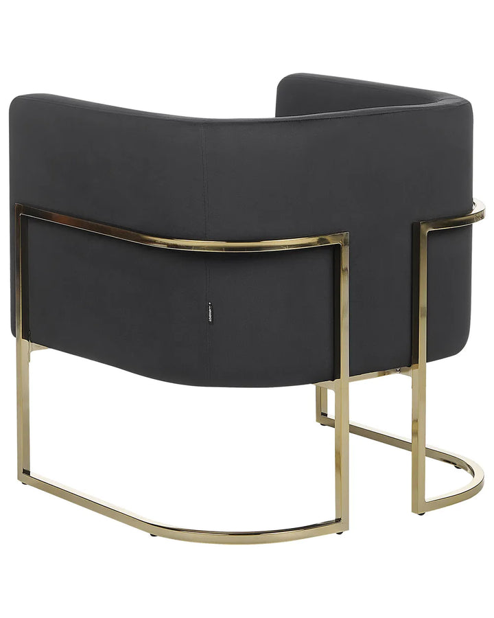 Armchair Velvet Black Clancy