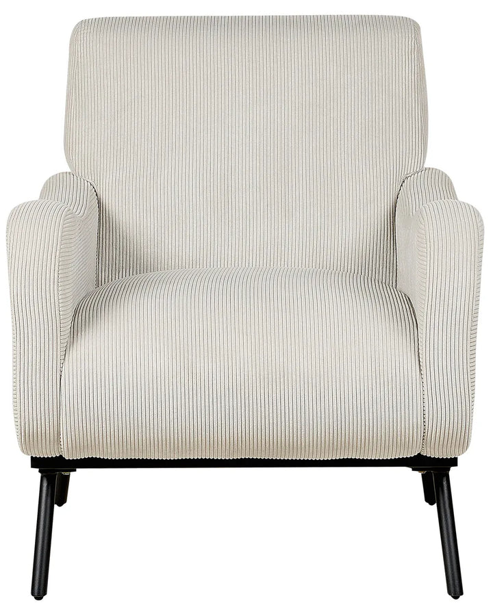 Armchair Corduroy Light Grey Azriah