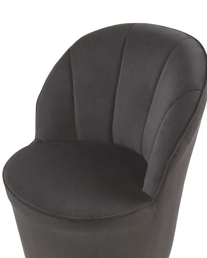 Armchair Velvet Black Naethan