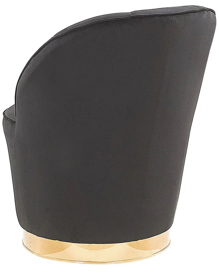 Armchair Velvet Black Naethan
