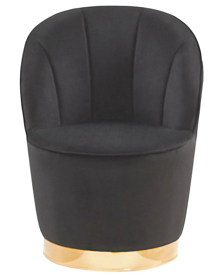 Armchair Velvet Black Naethan