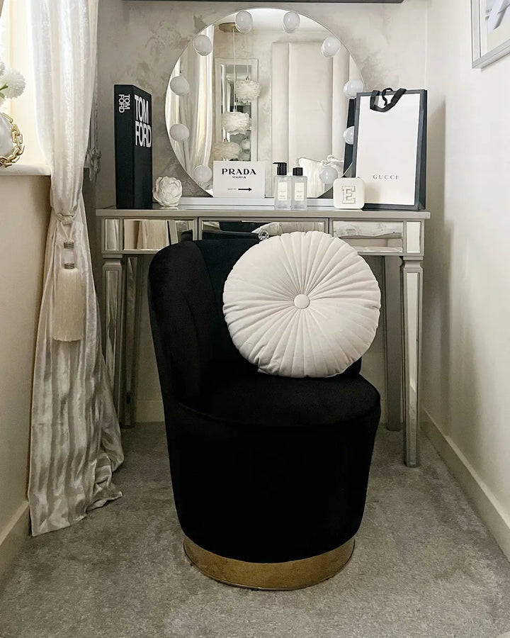 Armchair Velvet Black Naethan