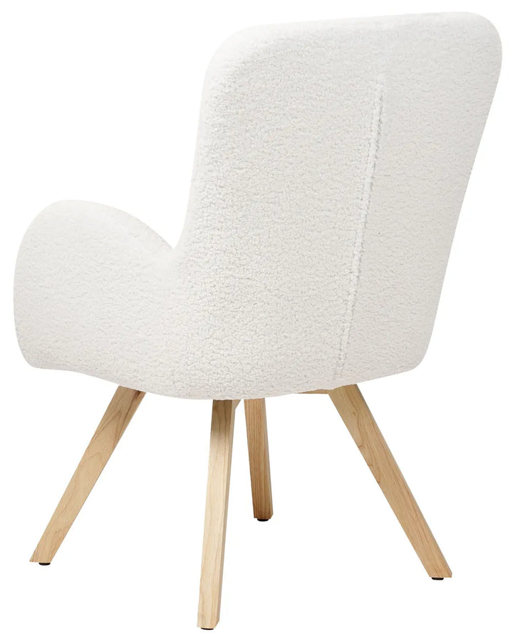 Armchair Boucle White Katherline