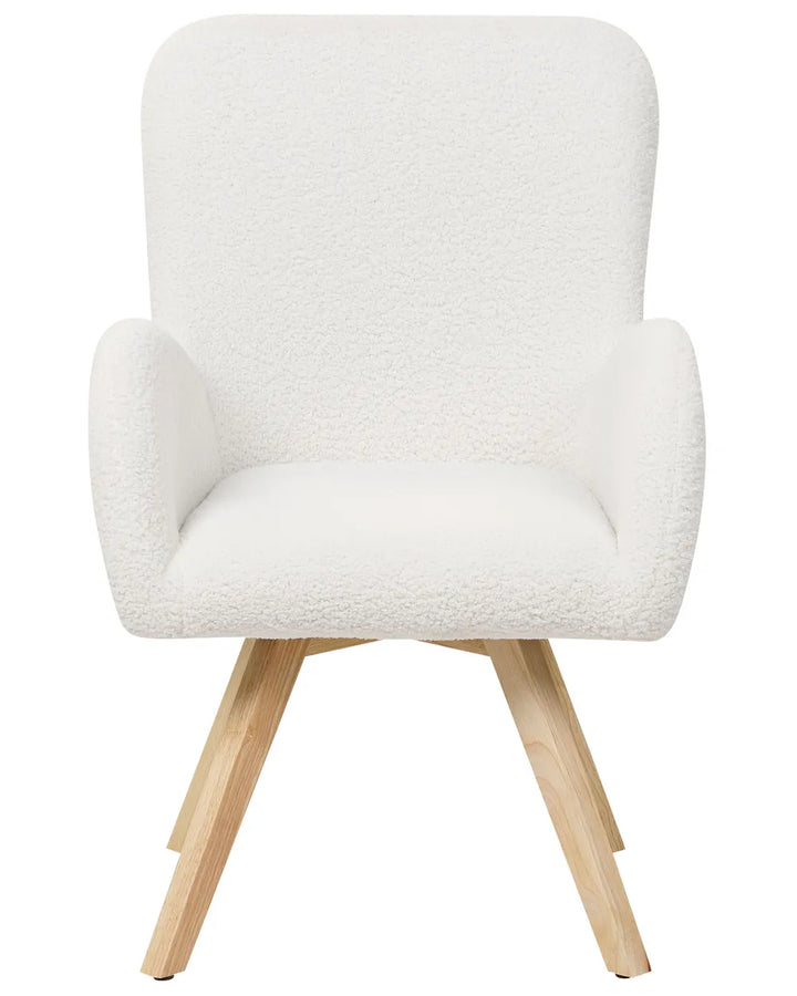 Armchair Boucle White Katherline