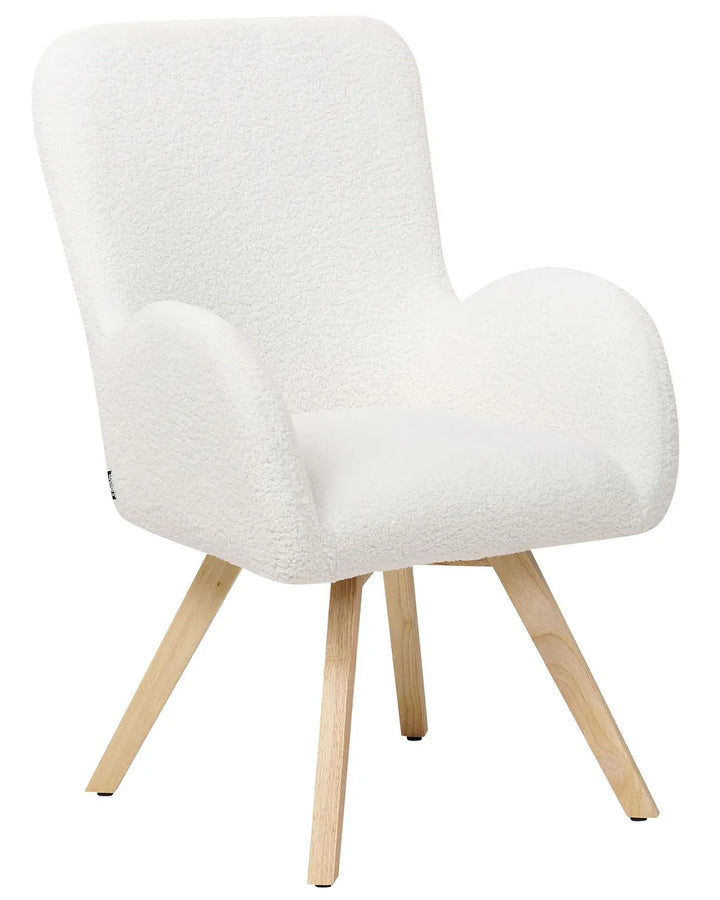 Armchair Boucle White Katherline