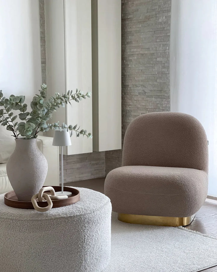 Armchair Boucle Beige Rayn