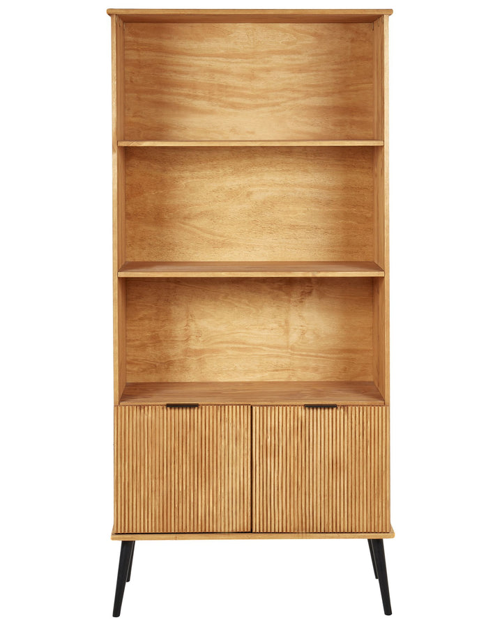 Bookcase Pine Wood 190 cm Brown Stenberg