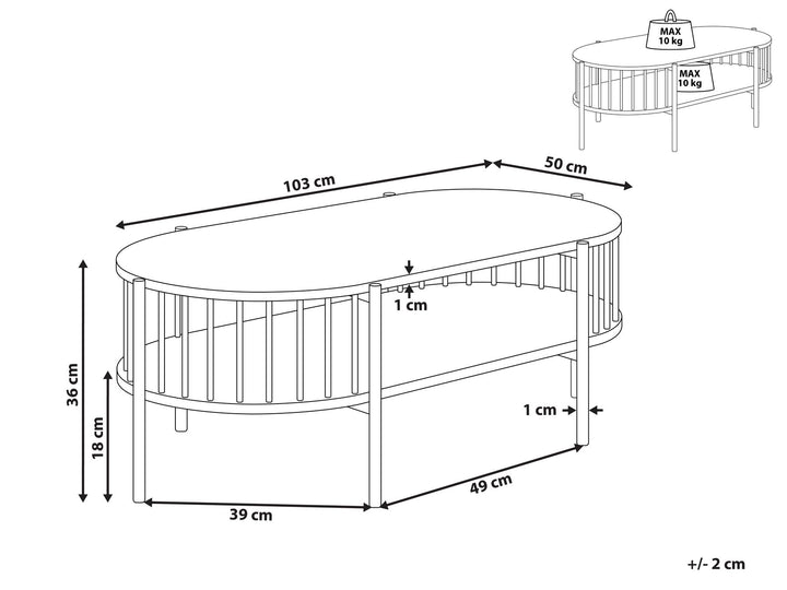 Loflin Coffee Table Black