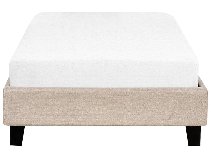 Bed without Headboard Fabric 90 x 200 cm (EU Single) Beige Malina