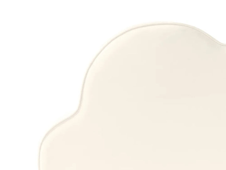 Kids Bed Cloud Velvet 90 x 200 cm (EU Single) Light Beige Deviana