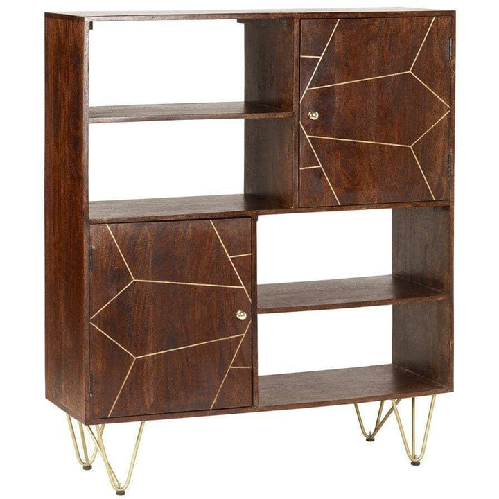 Dark Gold Display Cabinet