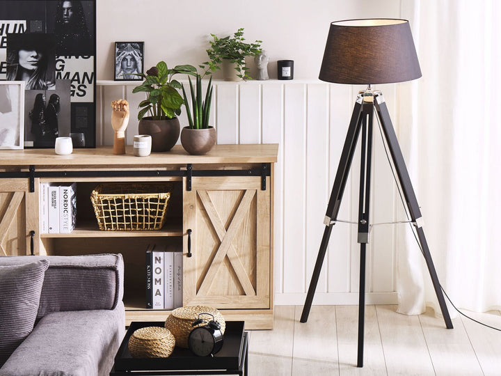 Tripod Floor Lamp Black Stiletto