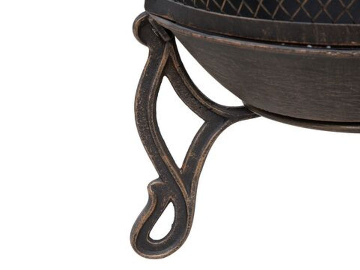 Charcoal Fire Pit Brass Tacora
