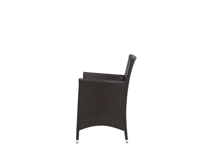 Italy 8 Seater PE Rattan Garden Dining Set Dark Brown