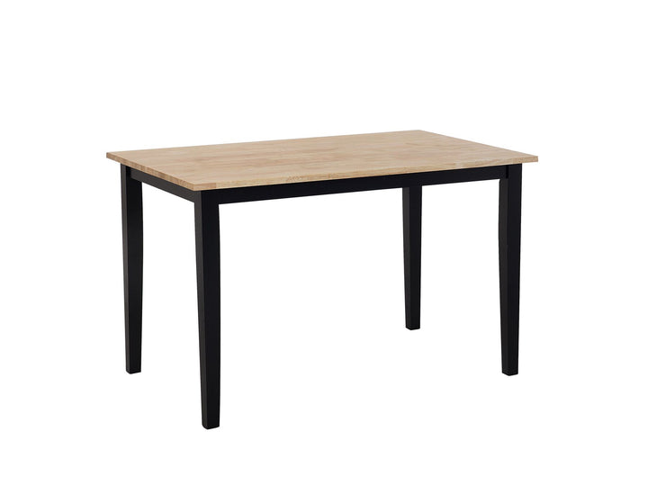 Houston 4 Seater Dining Set Light Wood and Black