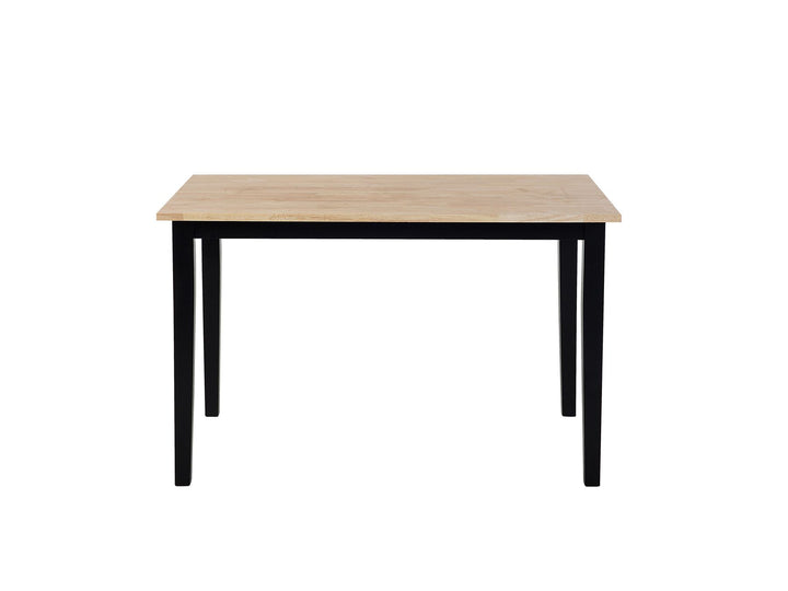 Houston 4 Seater Dining Set Light Wood and Black