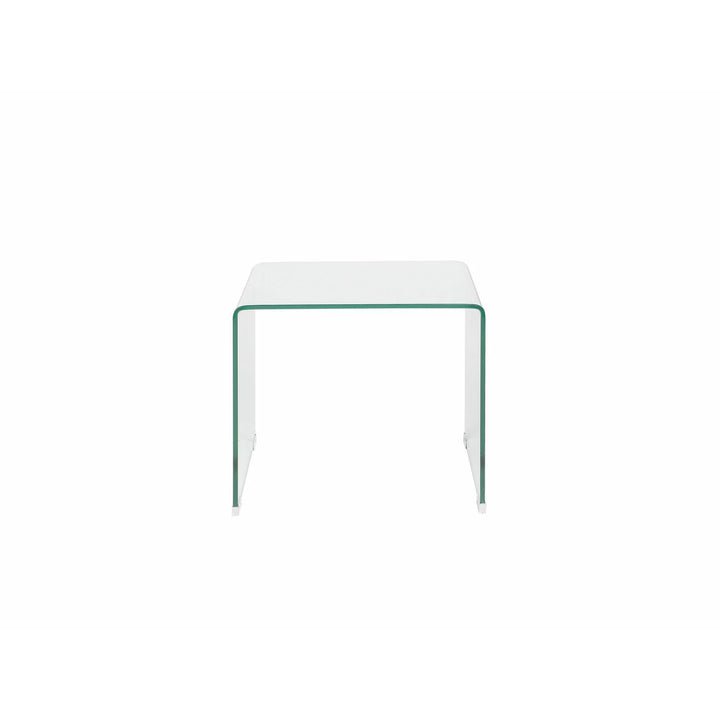 Reno Set of 2 Glass Side Tables Transparent