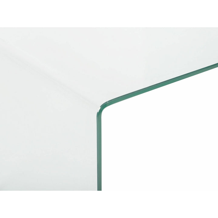 Reno Set of 2 Glass Side Tables Transparent