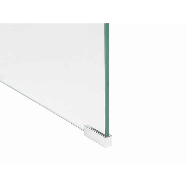 Reno Set of 2 Glass Side Tables Transparent
