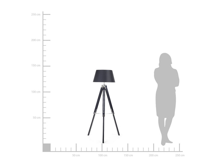 Tripod Floor Lamp Black Stiletto