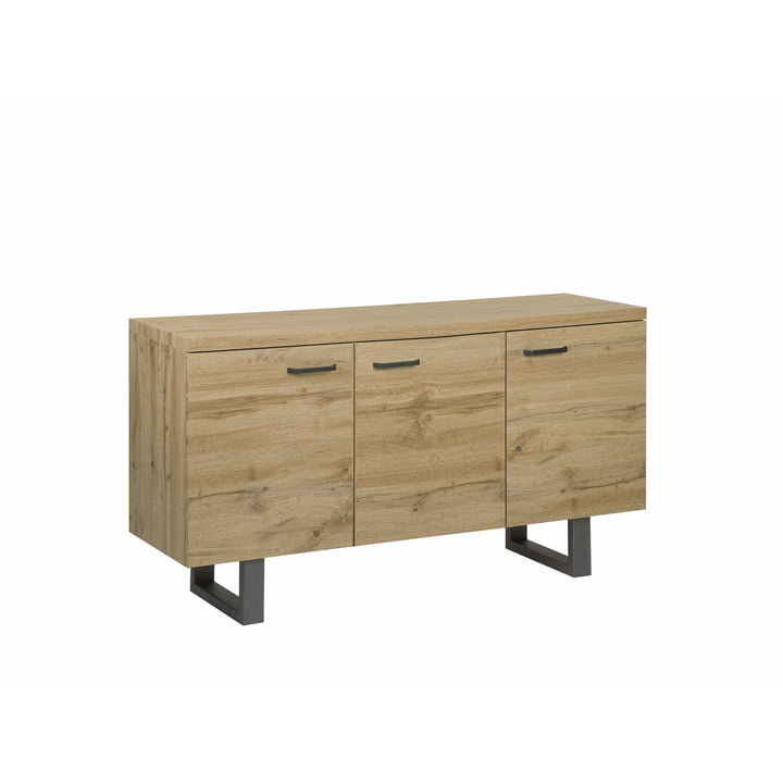 3 Door Sideboard Light Wood Timber
